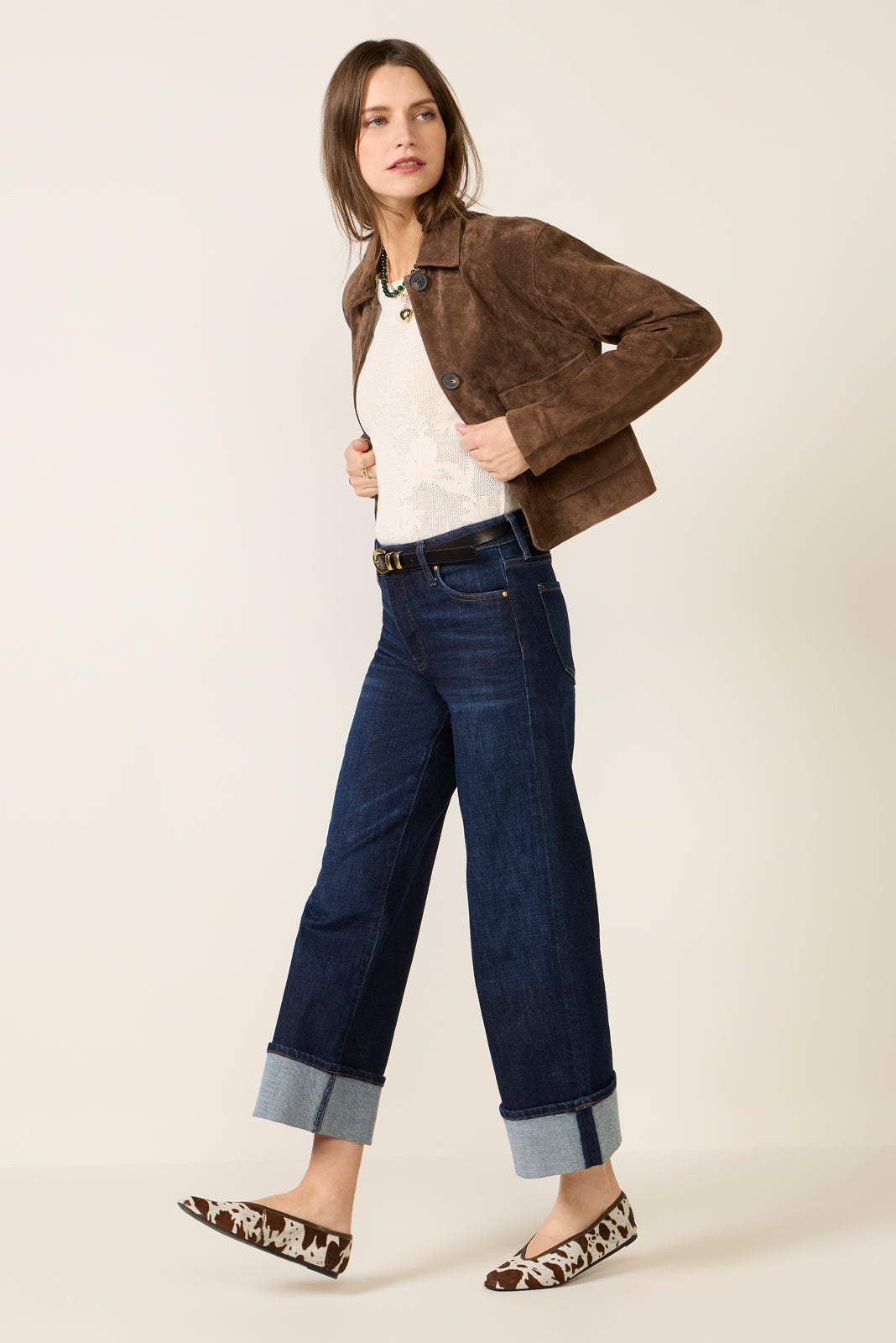 Crop Suede Jacket