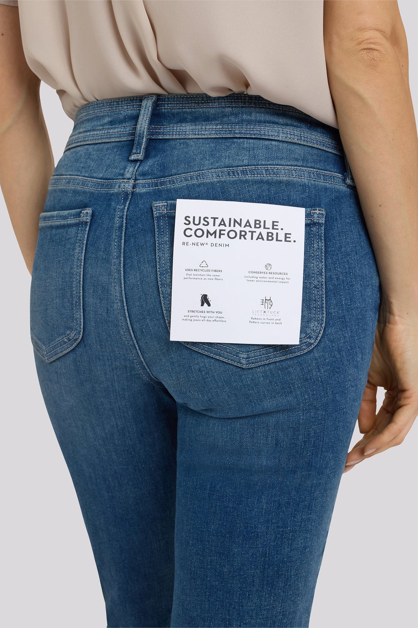 Marilyn Straight Crop Jeans In Petite - Breezy Palms