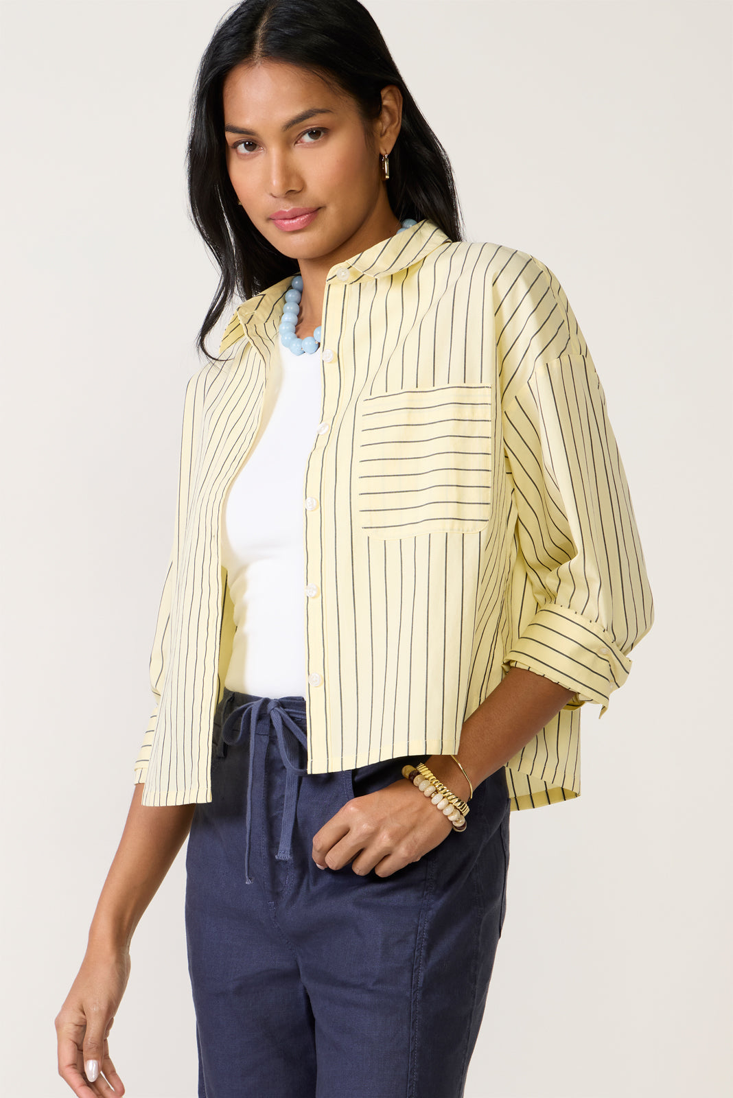 Aiden Crop Shirt