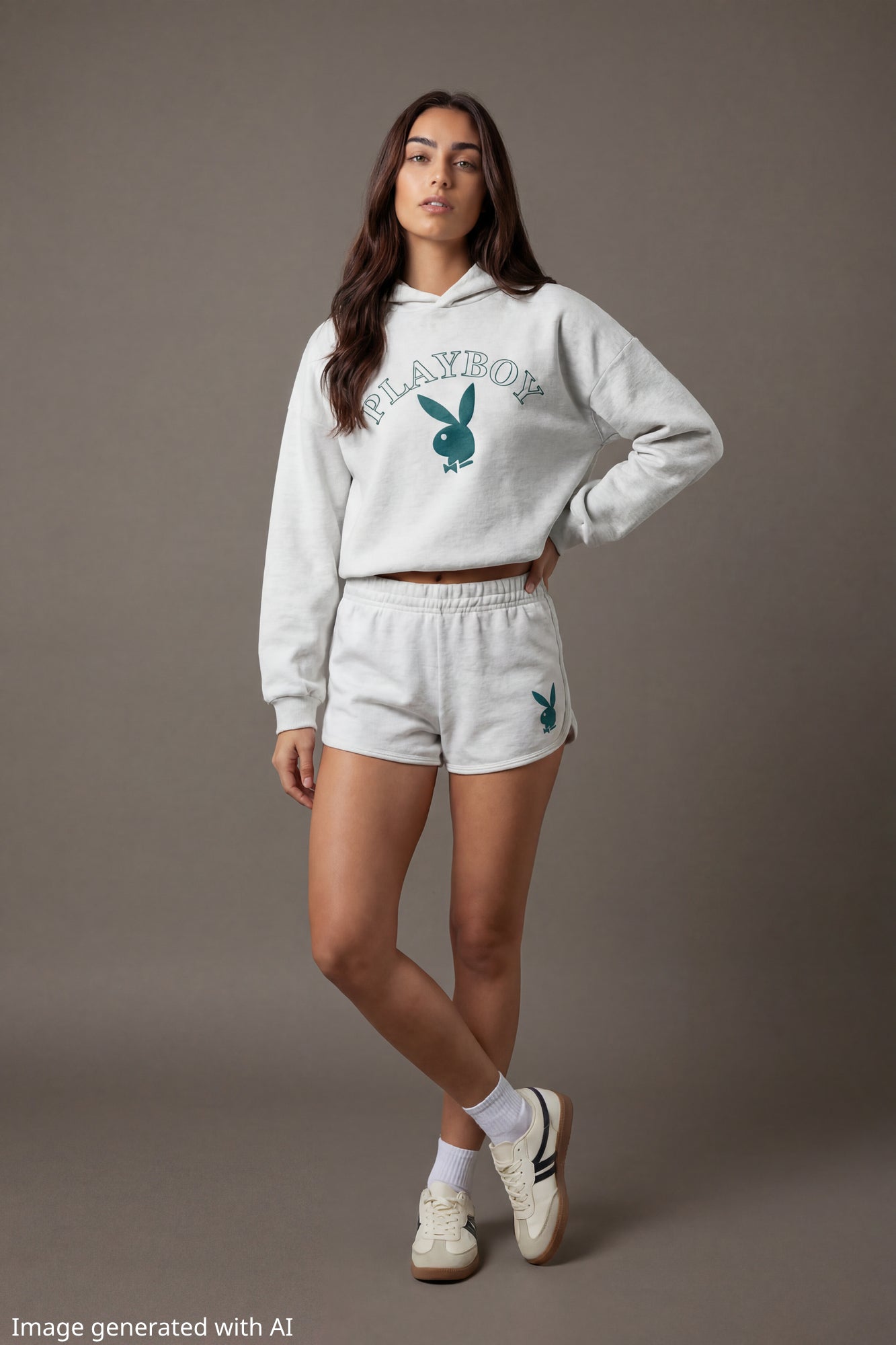 Playboy Graphic Boxy Fleece Hoodie