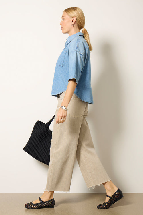 Ayla Raw Hem Crop