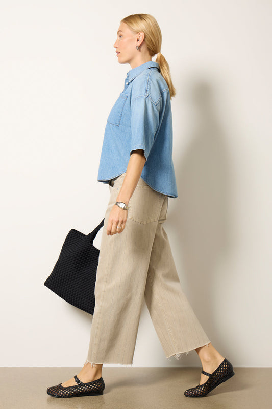 Ayla Raw Hem Crop