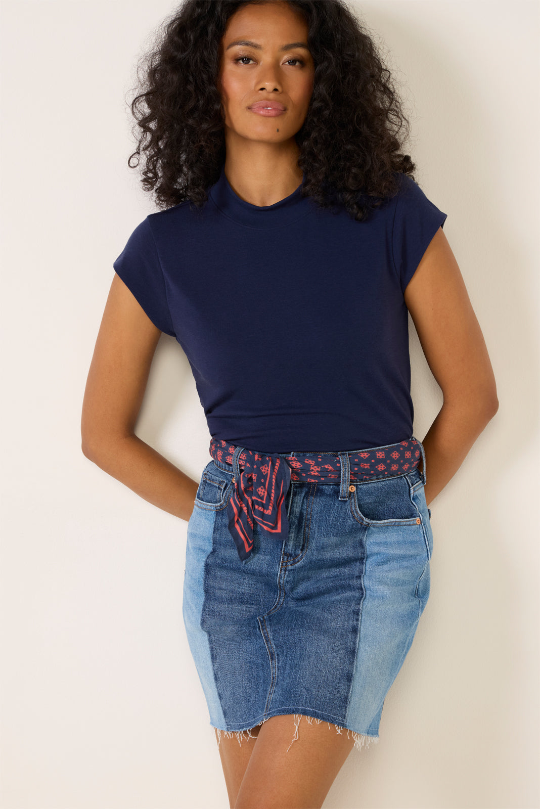 Giana Mock Neck Top
