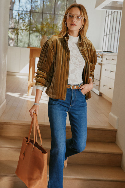 Evie High Rise Slim Bootcut Jean
