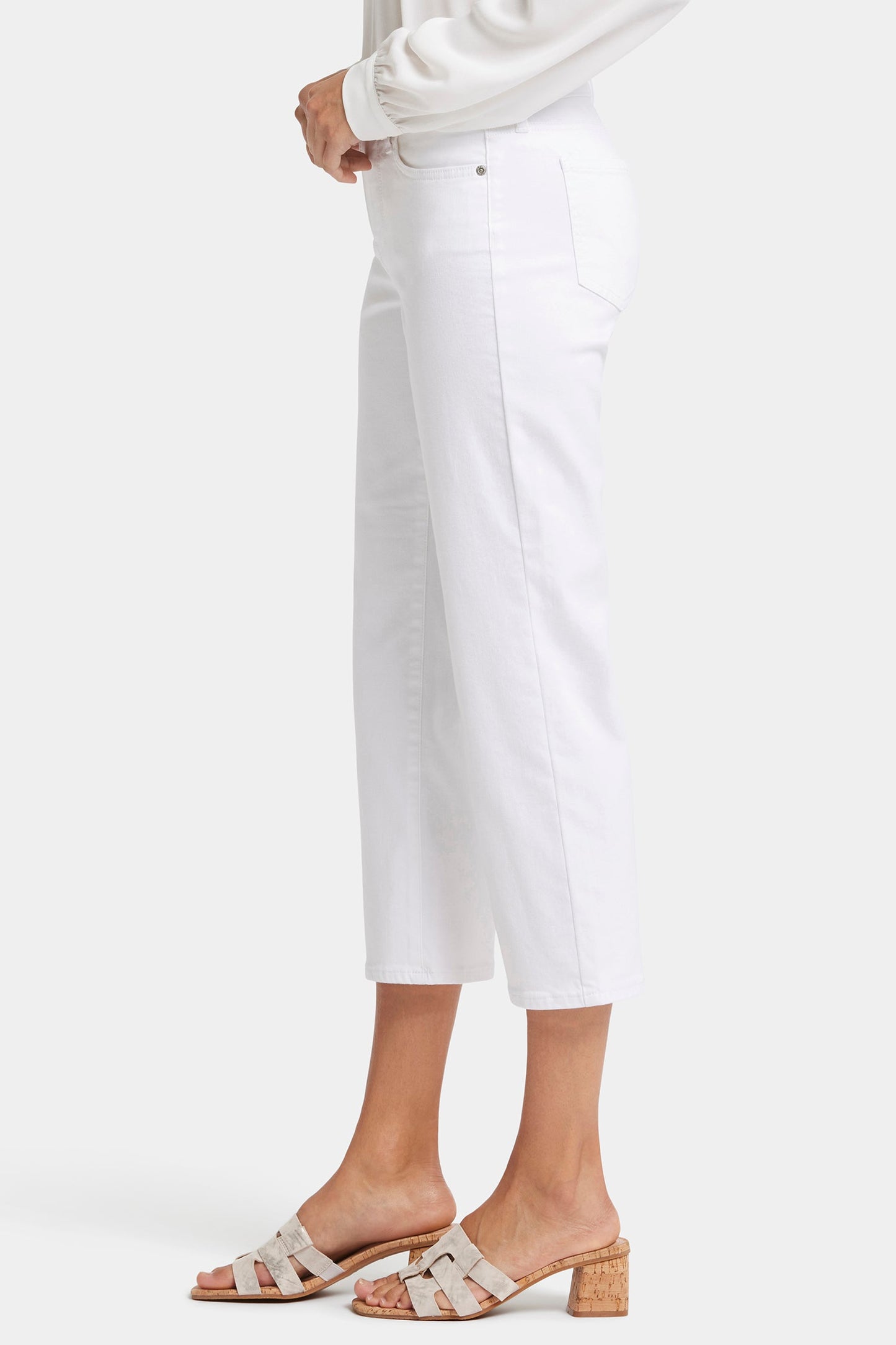 Relaxed Piper Crop Jeans - Optic White