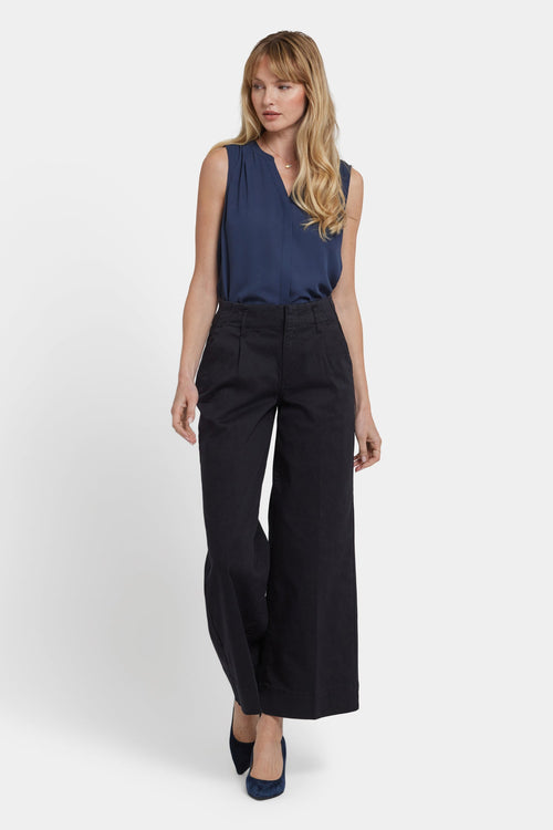 Mona Wide Leg Trouser Jeans - Black