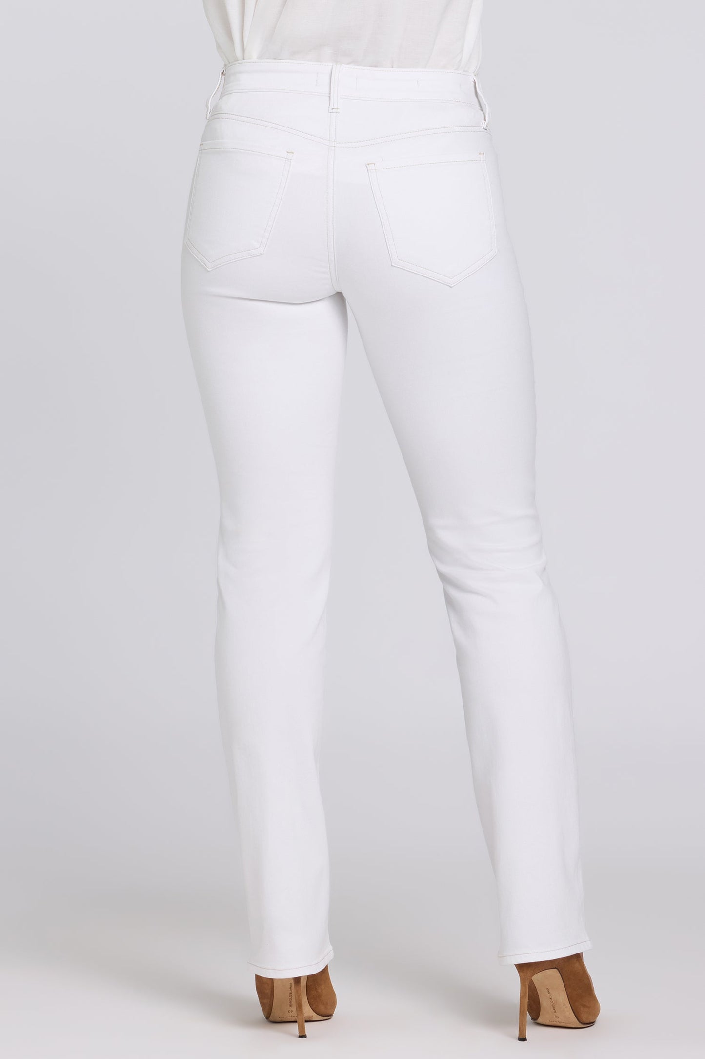 Marilyn Straight Jeans In Tall - Optic White
