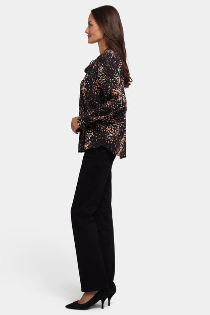 Tie-Neck Blouse - Le Montclair