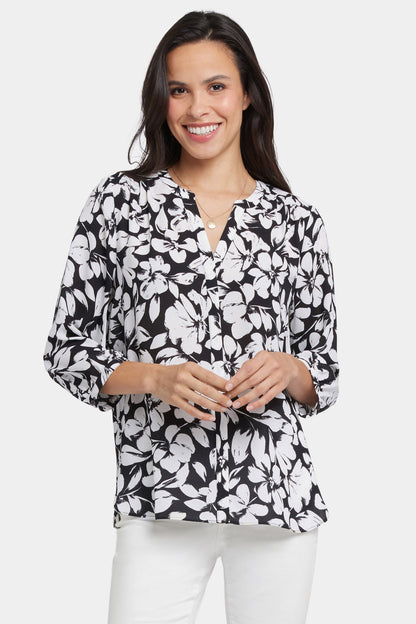 Pintuck Blouse - Gran Via