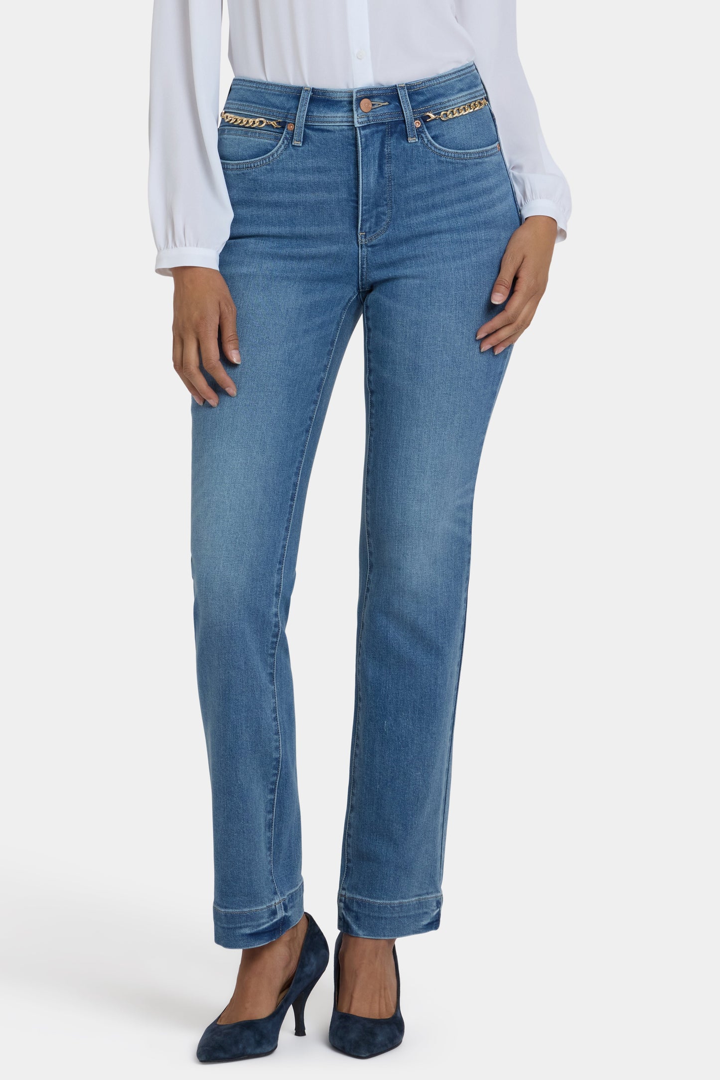 Marilyn Straight Jeans - Bastille Sea