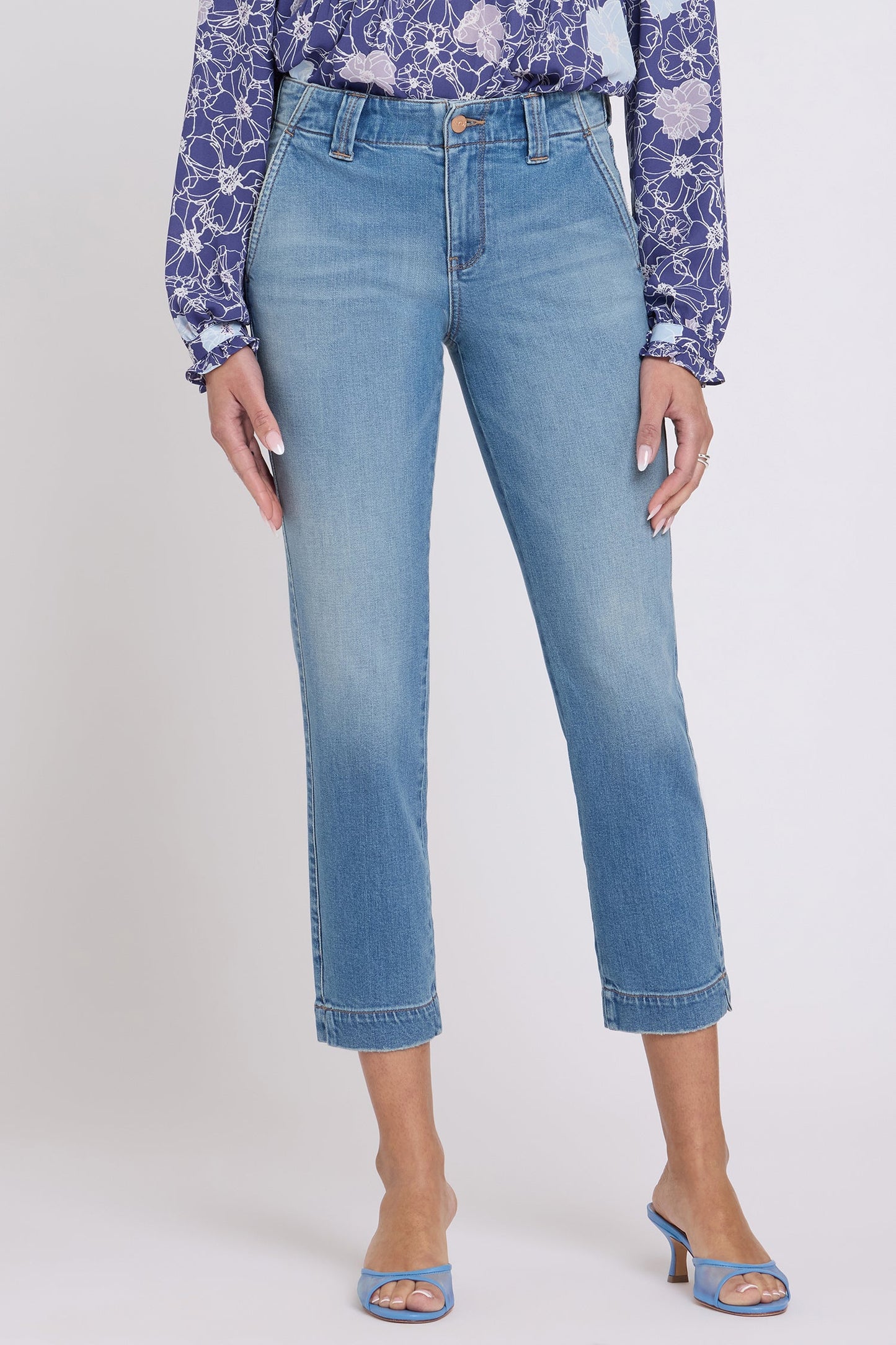 Sheri Slim Straight Ankle Jeans - Port Sea