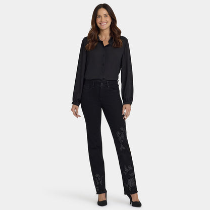 Marilyn Straight Jeans - Black Rinse