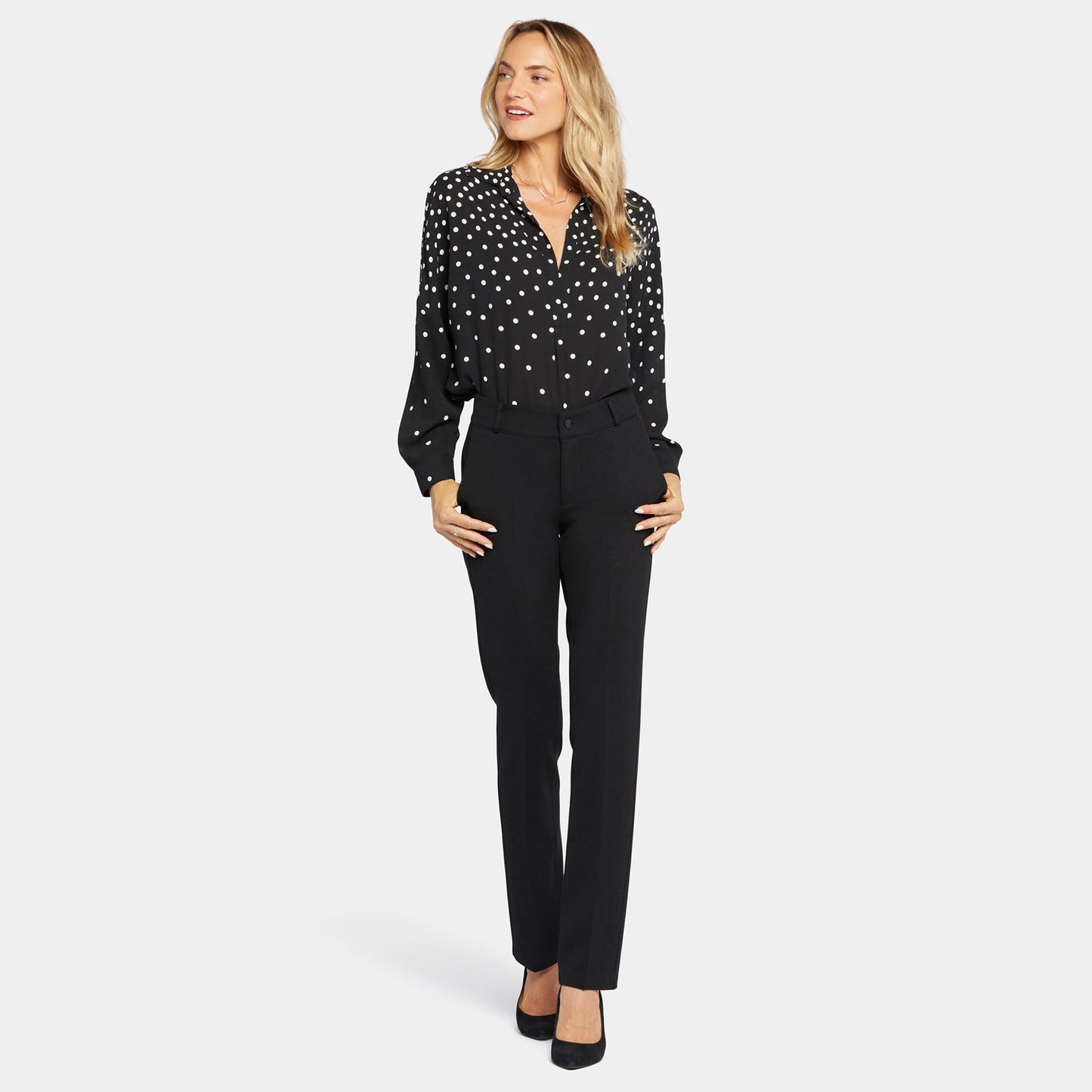 Classic Trouser Pants In Petite - Black